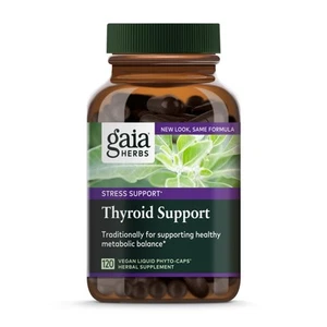 Gaia Herbs Thyroid Support - Made with Ashwagandha Kelp Brown Seaweed and Sch... - Picture 1 of 8