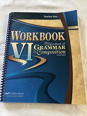 Abeka Workbook VI for Handbook of Grammar and Composition - 4th edition ab3 - Image 1 of 4
