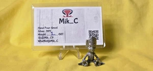 Hand Pour ~ GROOT Figure 1oz 999 Silver ~ Mik_C - Picture 1 of 6