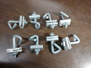 ALLIED BOLT 4075 O HOOK SPAN CLAMP STEEL SQUARE NUT LOT OF 8 NEW NO BOX - Picture 1 of 7
