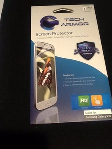 Galaxy Note S III Screen Protector, Tech Armor HD-Clear TruTouch, 3 pack - Picture 1 of 2