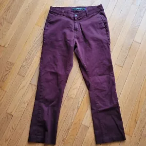 KR3W Krew Klassic Pants Men's 32 Burgundy Chino Skate Casual Preppy Pockets - Picture 1 of 13
