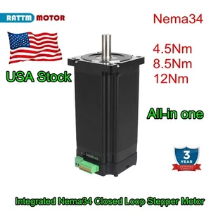 【EE. UU.】 Motor paso a paso de circuito cerrado integrado todo en uno Nema34 4.5N.m 8.5N.m 12N.m - Imagen 1 de 19