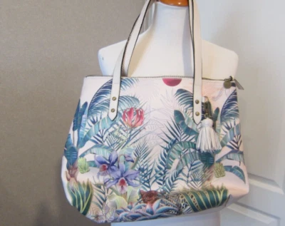 Bolso de Mano Grande The Sak Jungle Arriba 14"wx13"hx5"d Nuevo sin Etiquetas Foto 1 de 4