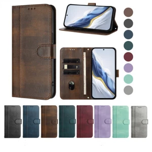 Luxury Flip Wallet Phone Case Cover for ZTE Blade A73 A35 A75 A53 A52 A53E V70 - Picture 1 of 20