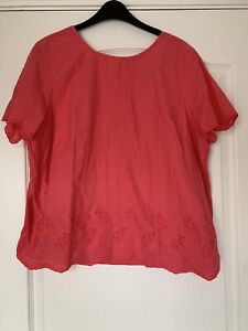Crew Clothing Broderie Anglaise Top Sz 18