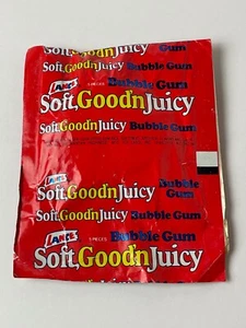 Bolsa de goma de mascar Lance SOFT, GOOD'N JICY años 80 - todavía llena - Imagen 1 de 2