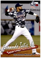 2018 Grandstand Texas League Top Prospects Fernando Tatis Jr Padres Missions RC