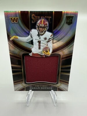 2022 Panini Select Jahan Dotson Jumbo Rookie Swatch /99 Washington Commanders - Image 1 of 2