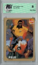 PGI 8 Pele 2000 Stadion World Stars #P009 Gold Redemption. 100 Made Trading Card