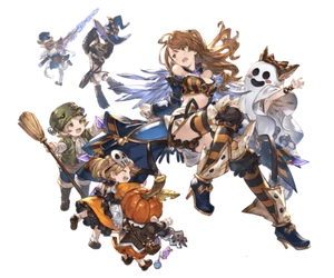 Granblue Fantasy Beatrix Halloween 2 Art Anime Weatherproof Sticker 6" Car Decal - Picture 1 of 1