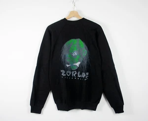 Felpa Vintage Zorlac Black Size S Original 80s Hanes made usa Nos Og Swetshirt - Picture 1 of 4