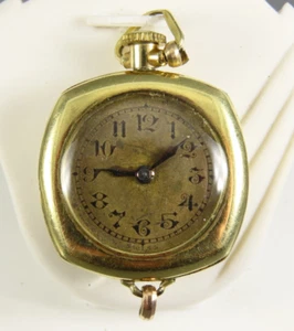 ANTIQUE A LECOULTRE WATCH Ladies/Pendant or Wrist 14K GF GOLD FILLED Not Running - Picture 1 of 8