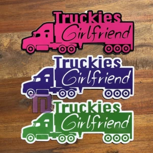 truckies girlfriend | truckers truck | sticker | car | computer | phone | mug vi - Picture 1 of 4