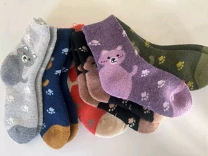 Kids Merino Wool Thermal Walking Socks for Toddlers Boys Girls Winter Socks - Picture 1 of 2