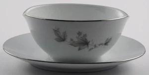 Noritake Gravy Boat & Attached Underplate Sezanne Pattern Japan China Dinnerware - Picture 1 of 3