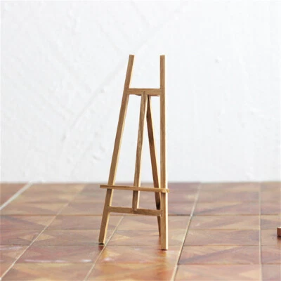 1PC 1:12 Dollhouse Miniature Artist Wooden Easel Stand Holder Accessories Decor - Image 1 of 4