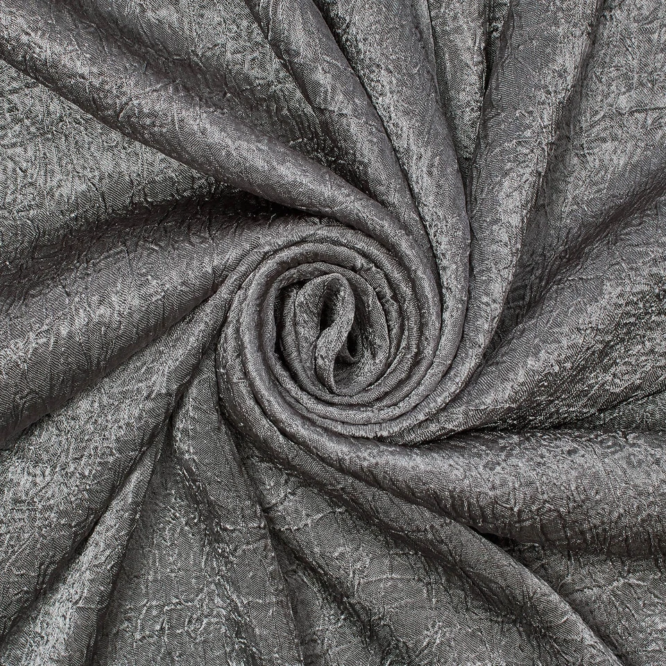 Shiny Shimmer Crinkle Satin Polyester 100 GSM Lightweight Fabric By The Yard - Image 1 of 1