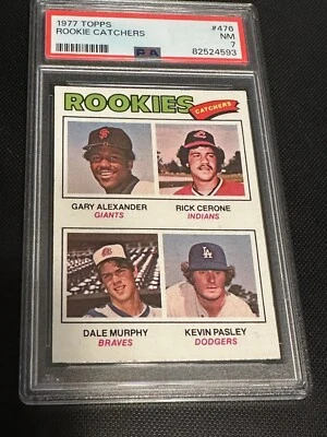 1977 Topps Dale Murphy Gary Alexander Rick Cerone Kevin Pasley Baseball Card 476 - Image 1 of 4