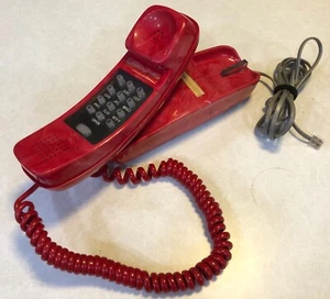 Vintage 1980 Stromberg Carlson CHERRY SWIRL Slenderet pushbutton telephone WORKS - Picture 1 of 18