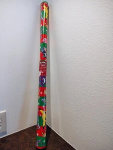 NEW SEALED VINTAGE 1999 POKEMON PIKACHU GIFT WRAP WRAPPING PAPER ROLL - 25 SQ FT - Picture 1 of 8