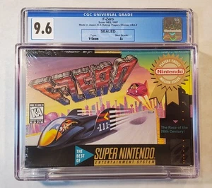 1997 F-Zero Super Nintendo SNES Video Game Brand New CGC Graded 9.6 Sealed A+ - Picture 1 of 6