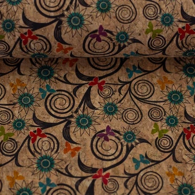 Rest Kork, Korkstoff  mit Muster 25 x 60 cm - Bild 1 von 2