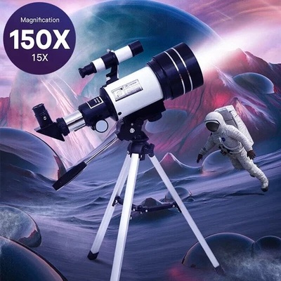150X Astronomie Teleskop Refraktor Teleskope mit Stativ Fernrohr Kinder Anfänger - Bild 1 von 4