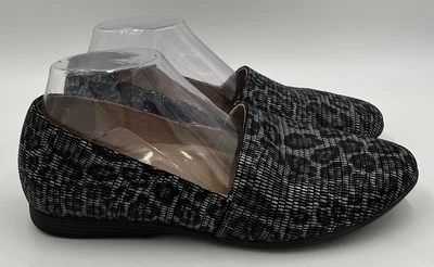 Dansko Larisa Cuero Plano Gris Estampado Leopardo Mujer’s Talla 39 Foto 1 de 4
