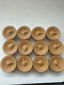 PARTYLITE UNIVERSAL TEELICHT BERNSTEIN HOLZ UND VANILLE 12 STÜCK V04733 - Bild 1 von 3