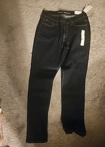 Old Navy Black Curvy Stretchy Mid-rise Size 6 Skinny Jeans NWT - Picture 1 of 6