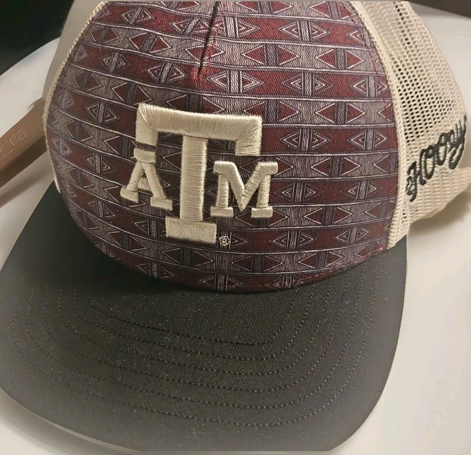 Youth Texas A&M University Aggies Hooey Aztec Mesh Trucker Snapback Hat Cap NCAA - Image 1 of 4
