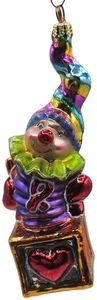 Christopher Radko A Little Pop Music Clown Block AIDS Charity Weihnachtsschmuck - Bild 1 von 10