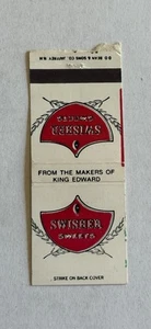 Swisher Sweets King Edward Cigarettes Vintage Matchbook Cover 427B - Picture 1 of 1