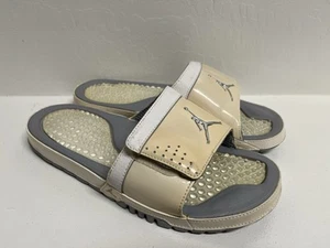 Jordan Hydro VI Ivory Metallic Silver Pantoletten Sandalen 384705-105 Größe 11 Retro - Bild 1 von 14