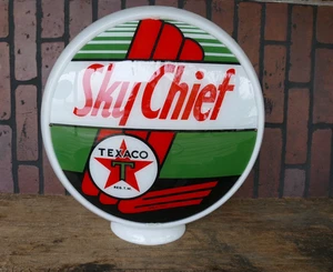 Vintage 1984 Texaco Sky Chief gas pump globe milk glass - Picture 1 of 5