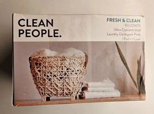 The Clean People Laundry Detergent Pods - 96 Loads - Fresh & Clean (Heavily Dama - Picture 1 of 11