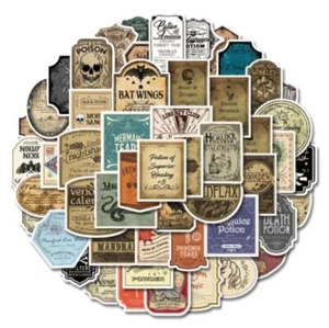 10 PIEZAS Pegatinas Etiquetas Pociones Vintage TOTALMENTE NUEVAS - Imagen 1 de 3