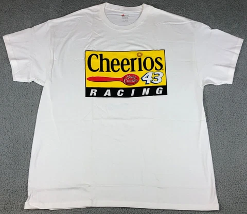 Cheerios Racing 43 Graphic Shirt Sz XL Betty Crocker Bobby Labonte Nascar Petty Cover