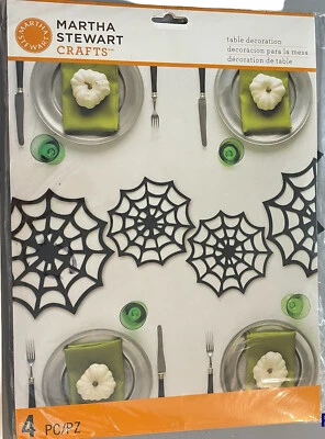 Martha Stewart Artesanía Decoración de Mesa Halloween Telaraña Colchonetas Fieltro NUEVO 2 Paquetes Foto 1 de 4