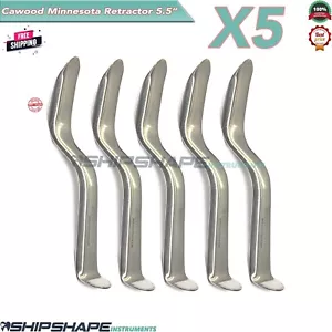 5 Pcs Cawood-Minnesota Retractor 5.5", Tongue, Lip & Cheek Surgical Instruments - Foto 1 di 10