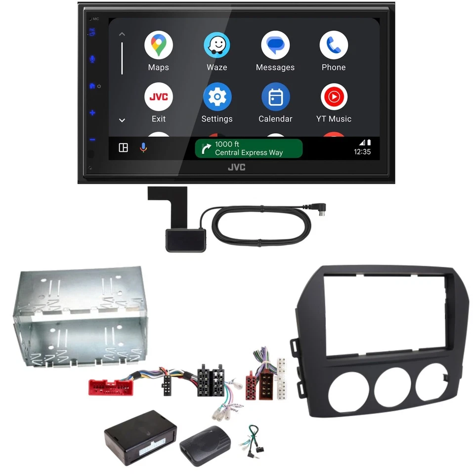 JVC KW-M695DBW Android Auto CarPlay DAB+ Einbauset für Mazda MX-5 NC FL - Bild 1 von 1