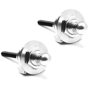 ProRockGear RGSL10S Guitar Security Strap Locks, Satin Chrome - Picture 1 of 1