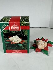 1990 Hallmark Keepsake Ornament Gentle Dreamers Clip- On Bunnies Rabbits MIB