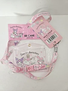 Sanrio Characters Rabbit Neck Strap Lanyard Holder ID Card Holder My Melody - Picture 1 of 8