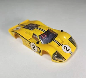 Carrocería AFX Mega G+ Ranura Ford GT40 Mk IV Amarillo #2 Escala HO - Imagen 1 de 4