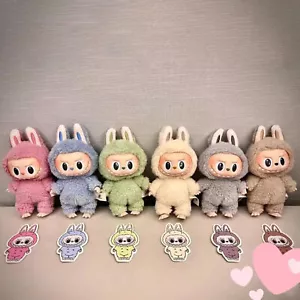 LABUBU Macaron Plush Doll Toy Blind Boxes Doll key chain Monster Toy Box Gifts - Picture 1 of 26
