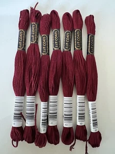 J.& P Coats Embroidery floss -Color 241 Harvard Beet Lot Of 7 New - Picture 1 of 4