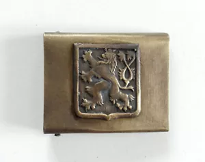 CZECH ARMY WW2 ERA REPRO EQUIPMENT BELT BUCKLE - Picture 1 of 3
