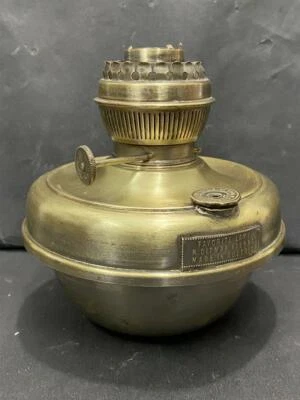 ANTIGUA LÁMPARA FAVORITA DE LATÓN RARA R. DITMAR VIENA LÁMPARA DE QUEROSENO DE ACEITE, AUSTRIA Foto 1 de 4